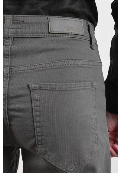 İmza Su Yeşili 5 Cep Düz Paça Gabardin Slim Fit Pamuklu Pantolon 1003260318