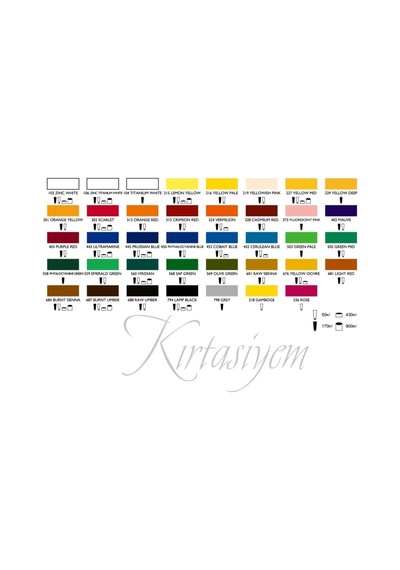 Yağlı Boya 21 Ml. 324 Vermilion E75-06 5 Li 1 Paket 5 Adet Vermilion