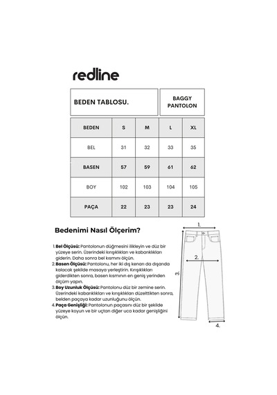 Redline Comforted Erkek Keten Görünüm Rahat Pantolon Bol Paça Yeni Sezon Toprak