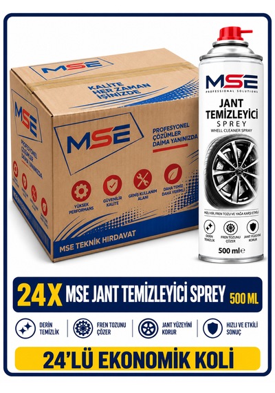 Mse Pro Koşu Bandı Silikon Yağlayıcı Sprey 500 Ml Kayış Bakım Ve Yağlama Spreyi 24'lü Koli