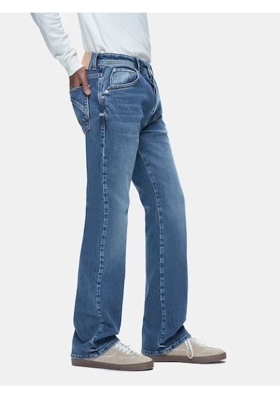 LTB Tınman 401 Orta Bel Düz Paça Mid Indigo Jean Pantolon Mavi