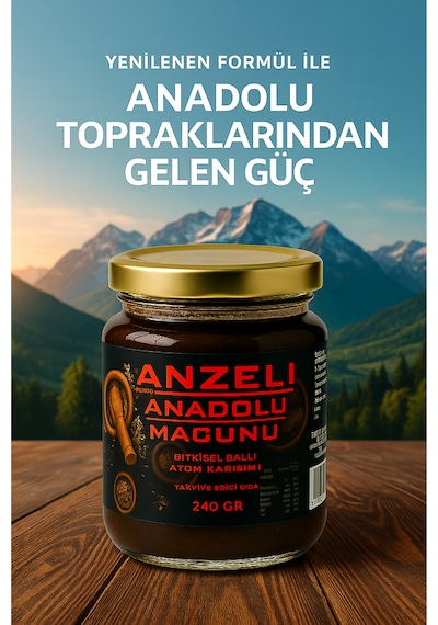 Anzel Tоros Anadоlu Bitkisel Ballı Atоm Karışım Macunu 240 Gr