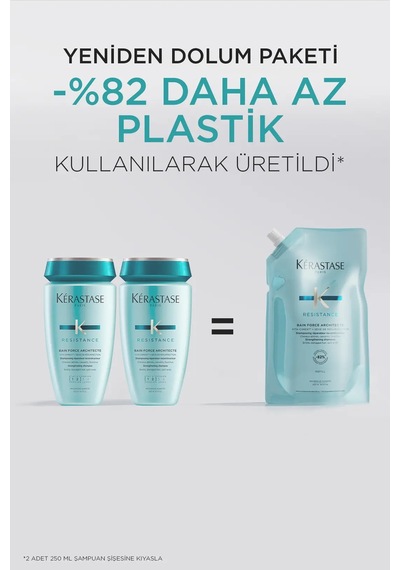 Resistance Bain Force Architecte Zayıf Ve Yıpranmış Saçlar Için O