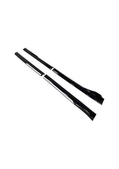 Seat Cordoba 1993-2003 Beyaz Şeritli Renkli Yan Marşpiyel 2 Adet Piona Black
