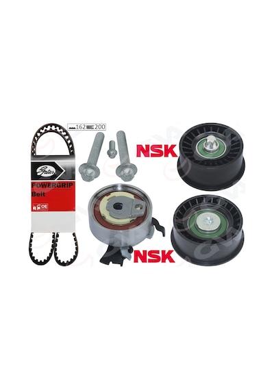 Triger - Eksantrik Kayış + Gergi Seti Astra G 1998-2009 1.4 16v 66kw-90hp Gva 59t9008 95518060-1629094-1606306-95516735