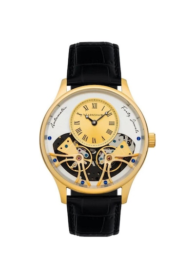 Faraday Double Barrel Es-8179-07 Otomatik Erkek Kol Saati Altın