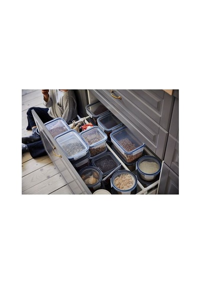 Ikea 365+ Plastik Saklama Kabı, Plastik, 2 Lt Çok Renkli