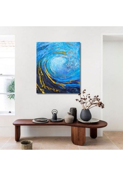 Kabartma Büyük Boy El Yapımı Yağlı Boya Tablo 106x119cm