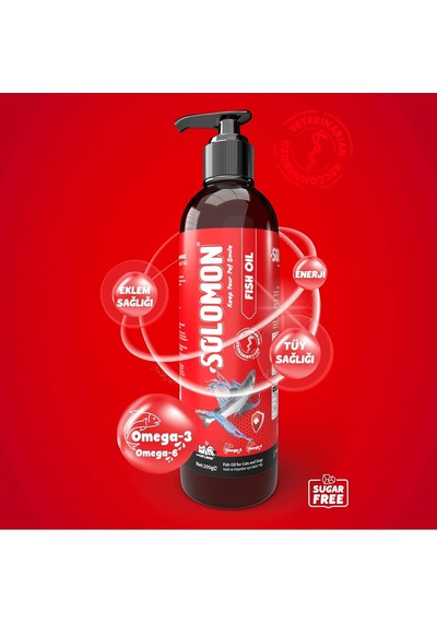 Ayrex Fish Oil Kedi Ve Köpekler İçin Omega 3 Ve 6 İçerikli Balık Yağı - Kedi Ve Köpekler İçin Tüy Ve Genel Zi