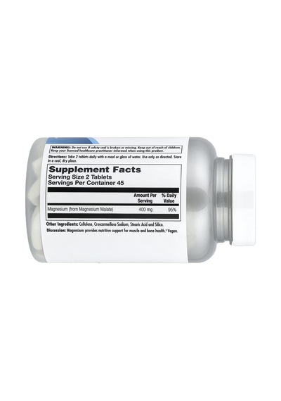 Magnesium Malate 400, 90 Tablets 200 Mg Per Tablet