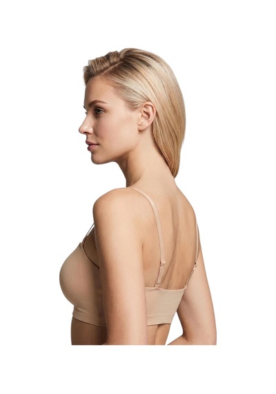 New Bra 6705-kadın Desteksiz B Cup Hayalet Sütyen Ten