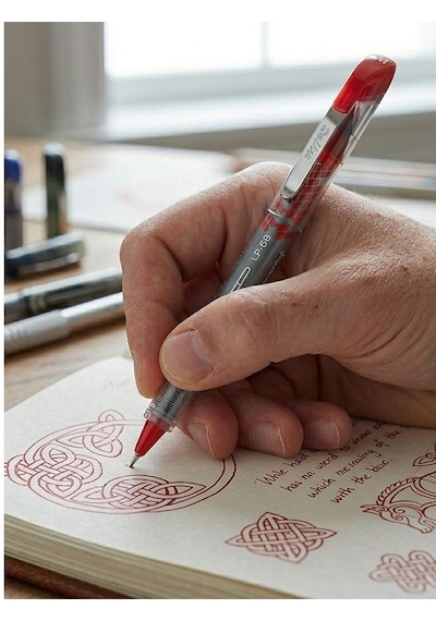 Mavi Pilot Kalem Lp-68 5 Adet Scrikss Liquid Pen Pilot Kalem 0.7mm Uçlu Pilot Kalem Hızlı Kuruyan Mürekkepli Pilot