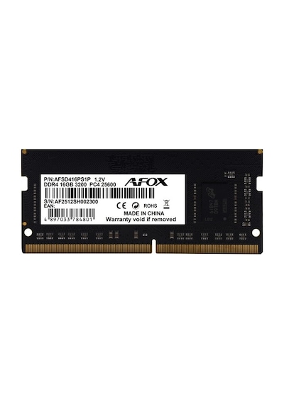 Afox 16gb Ddr4 3200mhz Cl22 Notebook Bellek / Value Afsd416ps1p