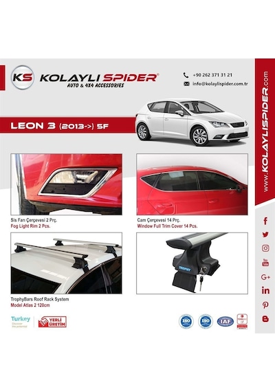 Seat Leon 3 5F Kapı Kolu 4 Kapı 2013 ve Sonrası