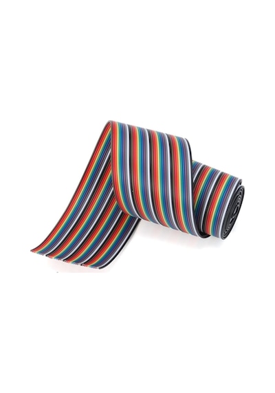 Alkatronik 40 Pin Rainbow Ribbon Idc Kablo 1 Metre 10 Renk Dupont Kablo Flat Standart