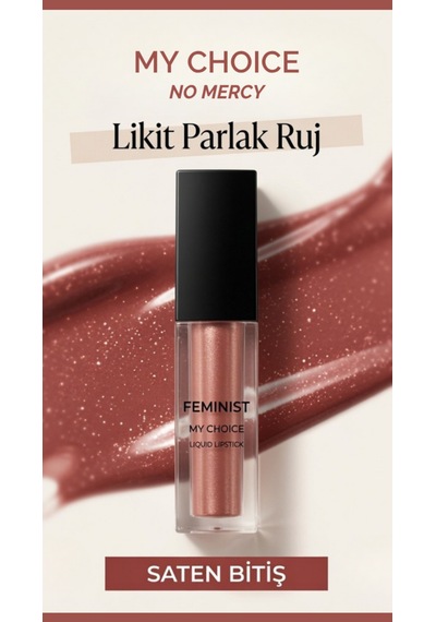 Kremsi Dokulu, Kadife Bitişli-parlak Yoğun Pigment, Gün Boyu Kalıcı Kızıl Kahve