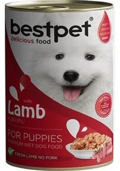 Bestpet Jöle İçinde Parça Kuzu Etli Konserve Yavru Köpek Maması 400 Gr