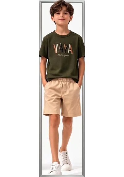 Veraura Lifestyle 6/10 Yaş Vaya Nakışlı Çocuk Takımı Yeşil