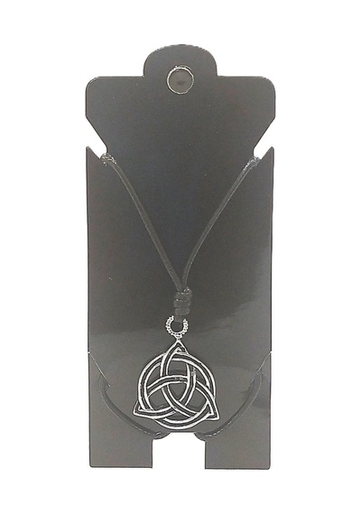 Kore İp Askılı Ve Krom Çelik Kaplamalı Unisex Tribal Kolye Gümüş8