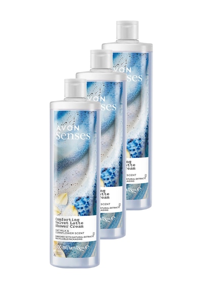 Avon Senses Yulaf Sütü Ve Peygamber Çiçeği Duş Kremi 3 x 500 ML