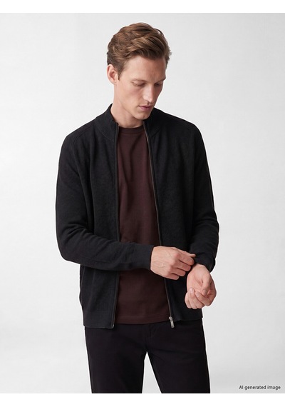 LC Waikiki Lc Waıkıkı Lacivert Regular Fit Dik Yaka Erkek Triko Hırka