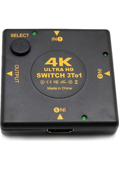 4K Ultra Hd Hdmı Çoklayıcı 3 Port 1080P Hdmı Switch Splitter
