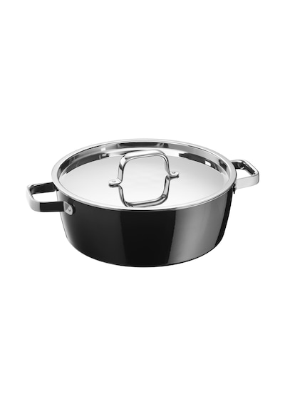 Wmf Fusiontec Aromatic Kısa Tencere 28Cm Siyah