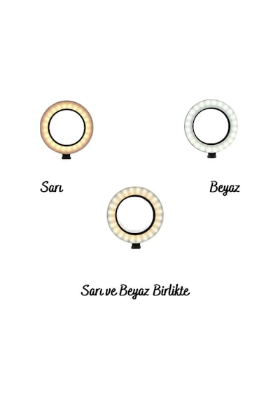 Buffer 8Inç 20Cm Youtube Stüdyo Video Fotoğraf Led Ring Light