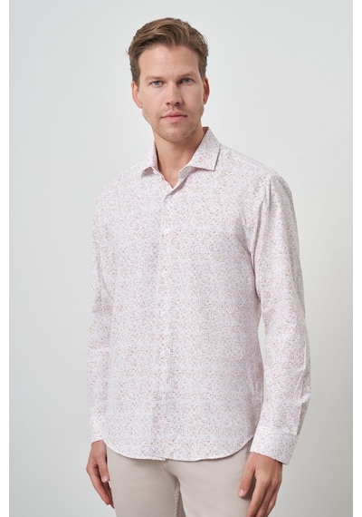 Morven Erkek Kiremit Trend Dynamic Fit İtalyan Yaka Gömlek 25ms004022460 Kiremit Kiremit