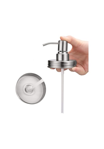Ahşap Etiketli Şık Pas Yalıtımlı Pompa Şişesi Dispenser - 304 Paslanmaz Çelik Banyo Veya Mutfak Jel/sıvı Kap Çok Renkli