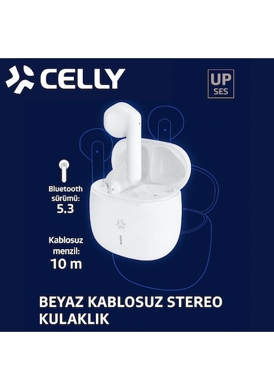 Celly BUZ2 Tws Tam Kablosuz Bluetooth 5.3 Dokunmatik Kulak İçi Kulaklık