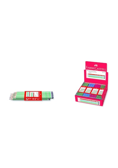 Faber Castell Köşeli Mercanlı Kurşun Kalem 12'Li