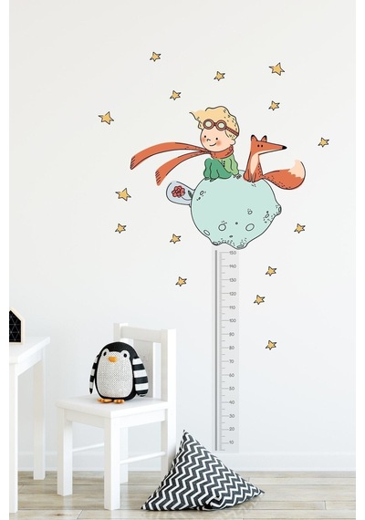 Küçük Prens Boy Ölçer Duvar Sticker Seti Sm0