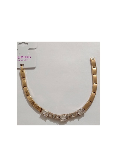 Xuping Vıp Kaliteli Antialerjik Üç Baget Kesimli Zirkon Taşlı Rose Gold Bileklik Rose Gold