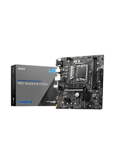 MSI PRO B660M-B DDR4 Intel B660 4600 MHz (OC) DDR4 Soket 1700 mATX Anakart