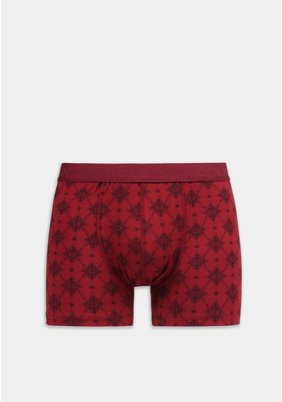 Colin's Colins Standart Fit Baskılı Erkek Bordo Boxer Cl1081518 Q1.v2 Bur Çok Renkli