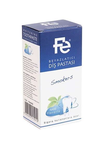 Fe Smokers Nane Aromalı Beyazlatıcı Diş Pastası 90 G