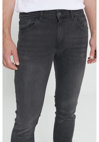 AC&Co / Altınyıldız Classics Ekstra Slim Fit Riss Pamuklu Esnek Denim Jean Erkek Kot Pantolon Antrasit