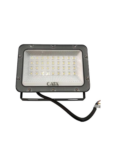 Tr Cata Ct-4658 50w Slim Led Projektör Ip64 Su Geçirmez Dış Mekan Aydınlatma, 6400k Beyaz Işık