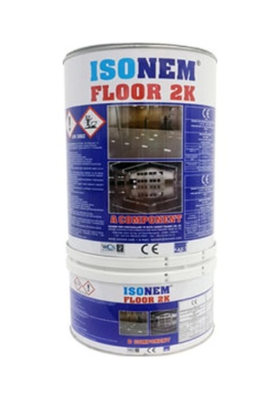 İsonem Floor 2k Sağlık Belgeli Solventsiz Epoksi Esaslı Kaplama Beyaz 5 Kg.set