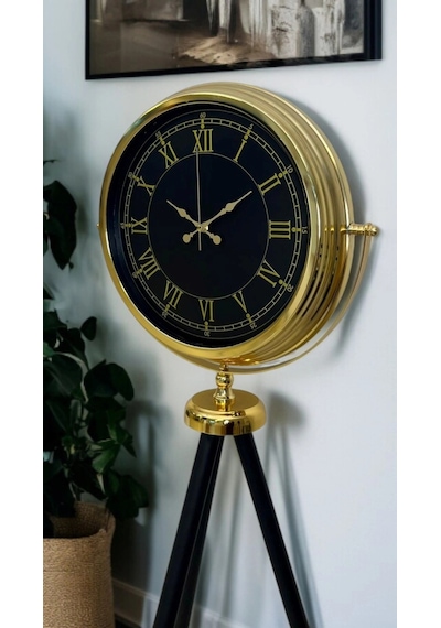 İhtişam Gold Tripod Ayaklı Saat Çok Renkli