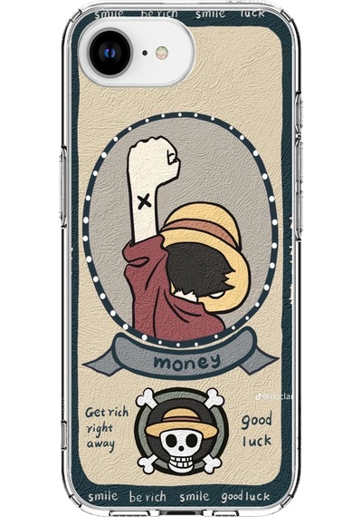 Apple Uyumlu iPhone 16e  One Piece Dolar Baskılı Silikon Kılıf Renkli