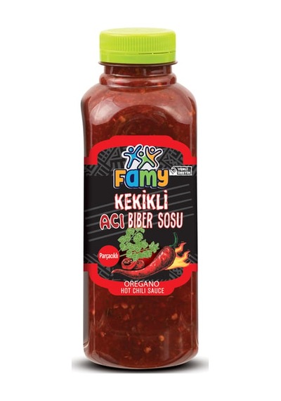 Famy Acı Biber Sosu Kekikli 500 Gr 10'li Paket