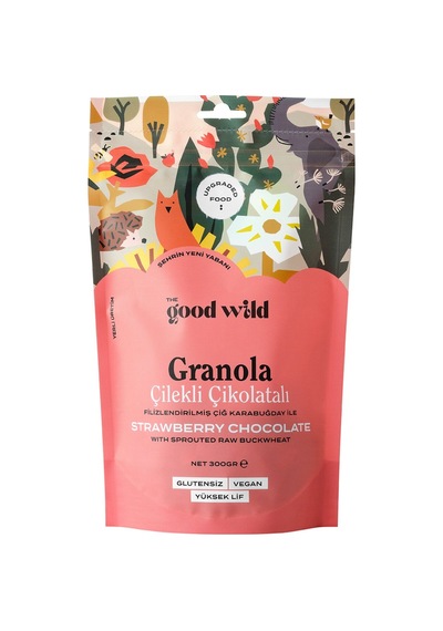The Good Wild Granola Çilekli Çikolatalı 300 G - 5 Adet Tarı