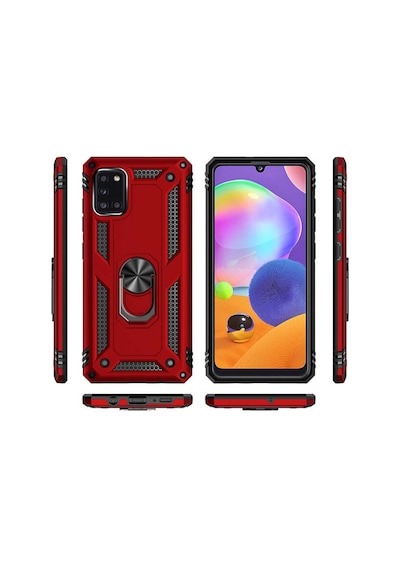 Samsung Uyumlu Galaxy A31 Kilif Zirhli Standli Miknatisli Tank Kapak 393153941