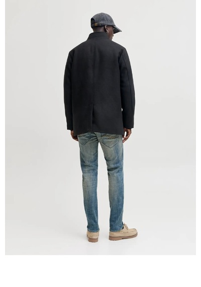 Jack & Jones Jjedetroıt Yün Karışımlı Palto 12295108 Siyah