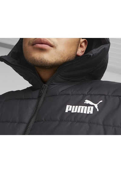 Puma Ess Hooded Padded Jacket Erkek Günlük Mont 84893801 Siyah