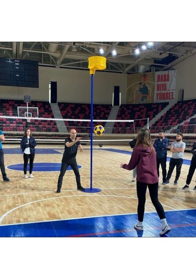 Korfbol Sepeti Ve Direği Profesyonel Eğitim Ve Salon Kullanımı İçin Ayaklı Sistem