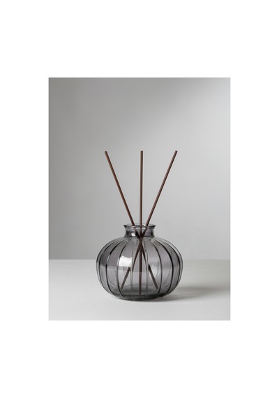 Chacha Home Luxury 3'lü Minimalist Dekor Cam Vazo - Füme Füme