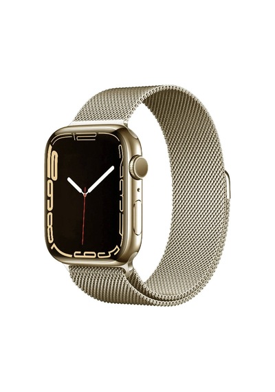 Apple Uyumlu  Watch  4/5/6/se 1.nesil /se 44mm Kordon Metal Tel-örgü İşlemeli Kordon